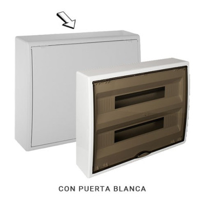 Cuadro electrico de Superficie de 40 elementos con puerta blanca SOLERA 8216-imagen_B