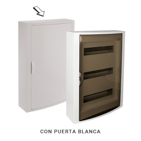 Cuadro electrico de Superficie de 42 elementos con puerta blanca SOLERA 5261-imagen_B