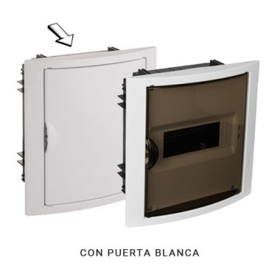 Cuadro electrico de Empotrar de 8 elementos con puerta blanca SOLERA 5108-imagen_B