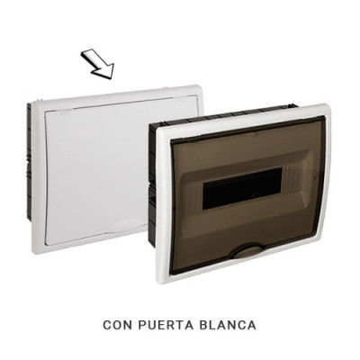 Cuadro electrico de Empotrar de 12 elementos con puerta blanca SOLERA 8688-imagen_B