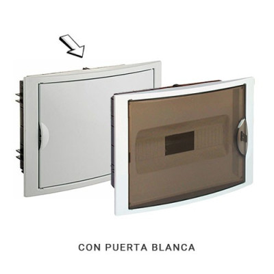 Cuadro electrico de Empotrar de 14 elementos con puerta blanca SOLERA 5012-imagen_B