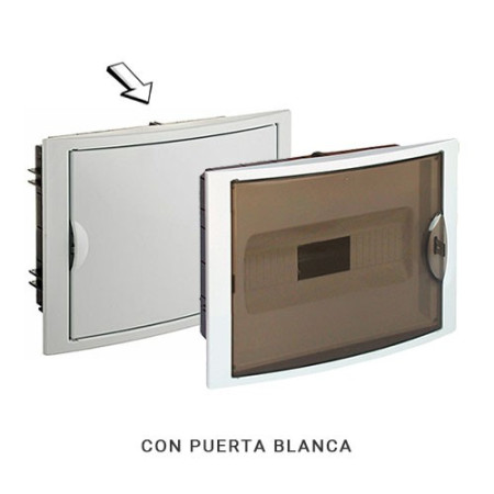 Cuadro electrico de Empotrar de 14 elementos con puerta blanca SOLERA 5012-imagen_B