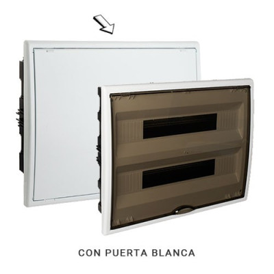 Cuadro electrico de Empotrar de 40 elementos con puerta blanca SOLERA 8206-imagen_B