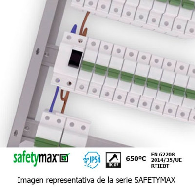 Cuadro electrico de Empotrar de 23 elementos con puerta metalica SafetyMax 32814-imagen_C