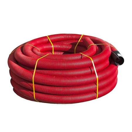 Tubo corrugado doble capa rojo de 40 mm rollo de 50 mtrs.-imagen_A
