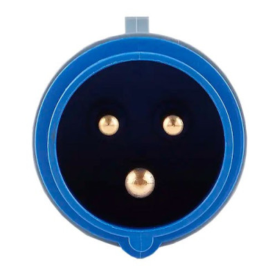 Enchufe Cetac clavija 2 Polos + Tierra 16A azul IP44-imagen_B