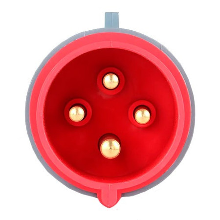 Enchufe Cetac clavija 3 Polos + Tierra 16A roja IP44-imagen_B