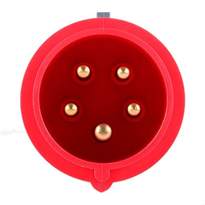 Enchufe Cetac clavija 3 Polos + Tierra + Neutro 16A roja IP44-imagen_B