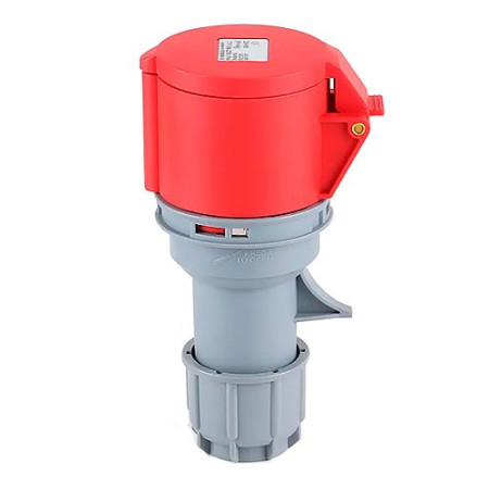 Base Cetac aerea 3 Polos + Neutro + Tierra 32A roja IP44-imagen_B