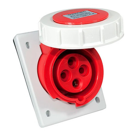 Base Cetac empotrable 3 Polos + Tierra 32A roja IP67-imagen_A