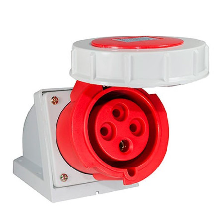 Base Cetac superficie 3 Polos + Tierra 16A roja IP44-imagen_A