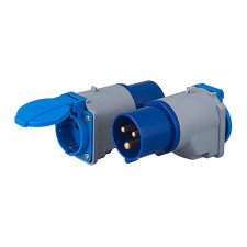 Adaptador Cetac de Macho 2P+T 16A a Hembra Schuko-imagen_A