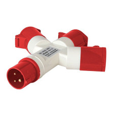 Multiplicador Cetac de Macho 3P+T 16A a 3 Hembras 3P+T 16A-imagen_A