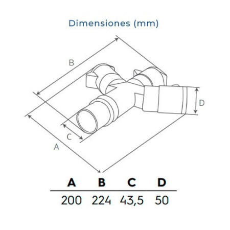 Multiplicador Cetac de Macho 2P+T 16A a 3 Hembras 2P+T 16A-imagen_B