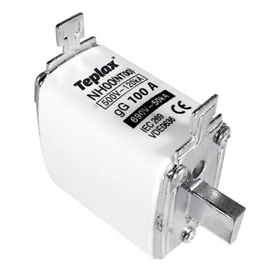 Fusible NH00 de 100A 500V AC clase gG-gL tipo cuchilla-imagen_A