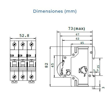 Automatico Magnetotermico WERDEN 3P 32A-imagen_B