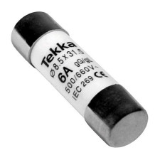 Fusible 8x31 de 6A (400V) clase gG 20kA tipo cilindrico-imagen_A