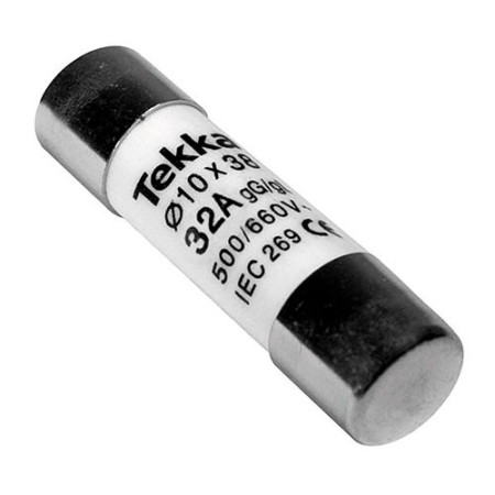 Fusible 10x38 de 32A (400V) clase gG 100kA tipo cilindrico-imagen_A