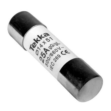 Fusible 14x51 de 25A (690V) clase gG 80kA tipo cilindrico-imagen_A