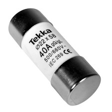 Fusible 22x58 de 40A (690V) clase gG 80kA tipo cilindrico-imagen_A