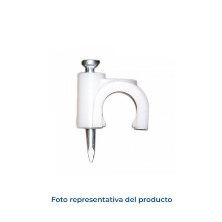 Grapa redonda para manguera de Ø6 mm de diametro Bolsa de 100 unds.-imagen_B
