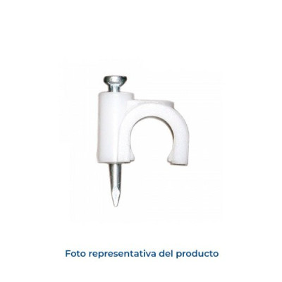 Grapa redonda para manguera de Ø10 mm de diametro Bolsa de 100 unds.-imagen_B