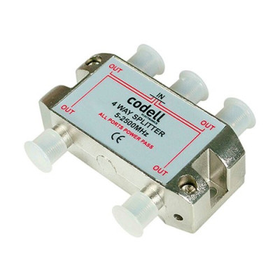 Repartidor de interior con conector F de 4 salidas-imagen_A