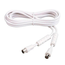 Prolongador de televisión de 1,5 m conector recto blanco-imagen_A