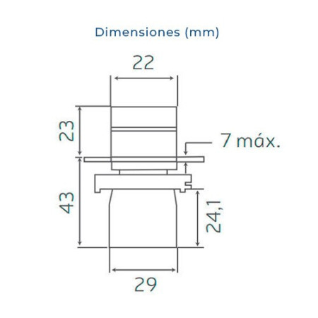 Selector con llave 1 contacto abierto (1NA)-imagen_C