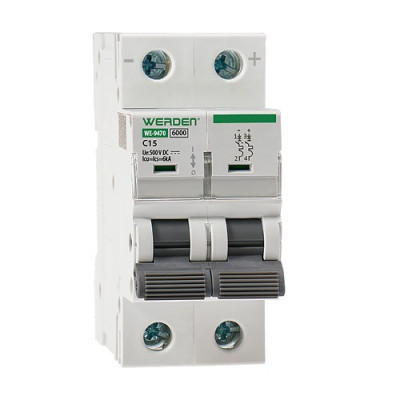 Magnetotermico DC especial Fotovoltaica 2 Polos x 15A-imagen_A