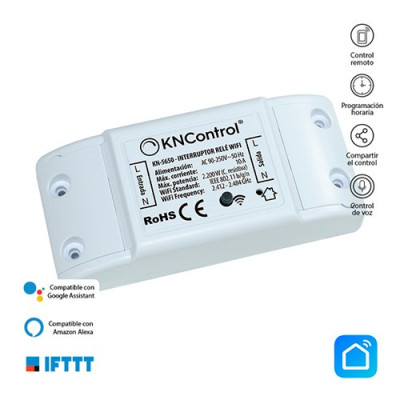 Interruptor rele WIFI de 10A potencia maxima 2.200W-imagen_B