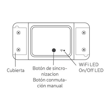 Interruptor rele WIFI de 10A potencia maxima 2.200W-imagen_D