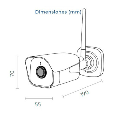 Camara IP inteligente WIFI HD 1080P para exterior IP67-imagen_E