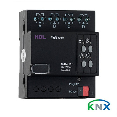 Actuador de conmutacion binario 4 canales 10A protocolo KNX-imagen_B