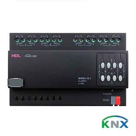 Actuador persianas estores y toldos 4 canales 10A protocolo KNX-imagen_B