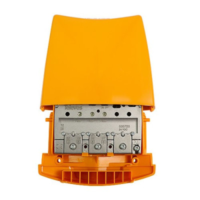 Amplificador Mastil 3 Ent. FM-BIII-DAB-UHF 1 Sal. 36dB con LTE 5G TELEVES 535720-imagen_A