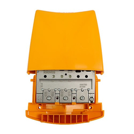 Amplificador Mastil 3 Ent. FM-BIII-DAB-UHF 1 Sal. 36dB con LTE 5G TELEVES 535720-imagen_A