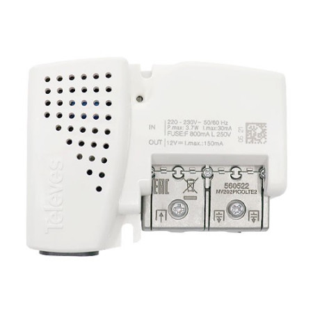 Amplificador interior TV 2 Sal. UHF-VHF Conector Brida Picokom TELEVES 560522-imagen_A