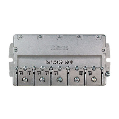 Repartidor "EasyF" 6 salidas 11-14dB Interior TELEVES 5469-imagen_A
