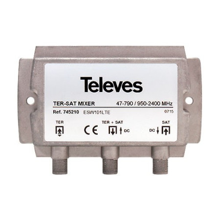 Mezclador terrestre + satelite MATV-FI 2e-1s "F" TELEVES 745210-imagen_A