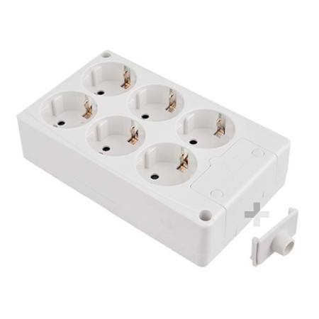 Base enchufes sin cable de 6 enchufes rectangular 16A max. 3.680W-imagen_A