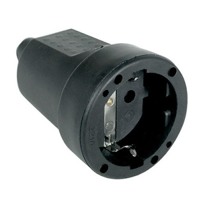 Base de enchufe de goma Negra aerea de 16A 250V-imagen_A