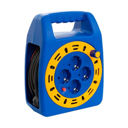 Enrollacable alargador tipo maletin 15 metros con 4 enchufes-imagen_A