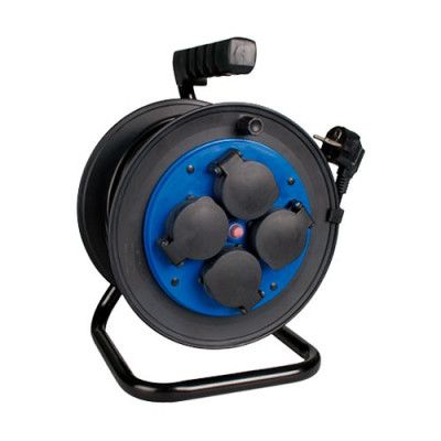 Enrollacable alargador 25 metros con 4 enchufes con tapa-imagen_A