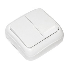 Doble interruptor de superficie Blanco-imagen_A