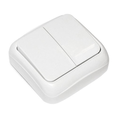 Doble interruptor de superficie Blanco-imagen_A