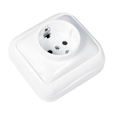 Enchufe de superficie con TTL 16A Blanco-imagen_A