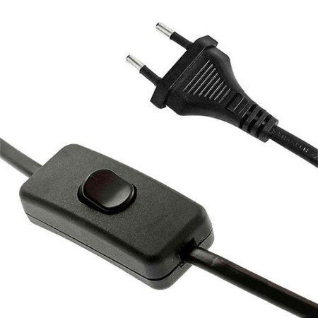 Conexion con clavija e interruptor de 2 metros en negro-imagen_A