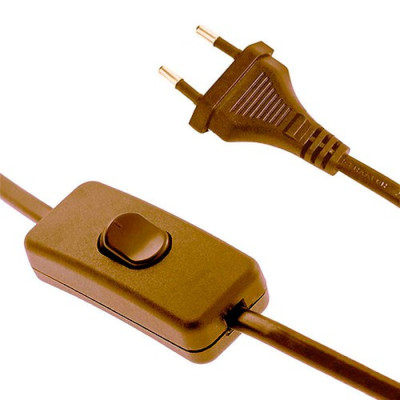 Conexion con clavija e interruptor de 2 metros en oro-imagen_A