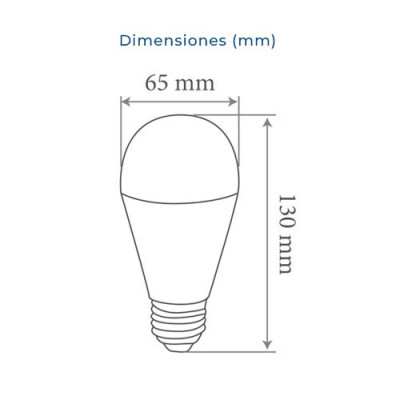 Bombilla LED E27 estandar A60 15W 1200 lumenes tono frio 6000K-imagen_B